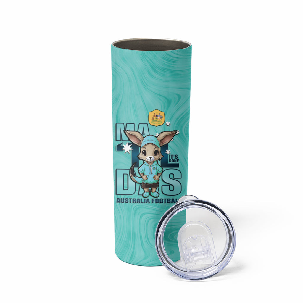 Matildas Skinny Tumbler Australian Cute Mascot Unique Turquosie Version