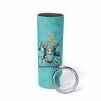 Matildas Skinny Tumbler Australian Cute Mascot Unique Turquosie Version