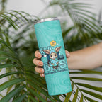 Matildas Skinny Tumbler Australian Cute Mascot Unique Turquosie Version