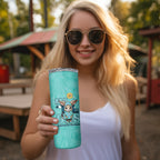 Matildas Skinny Tumbler Australian Cute Mascot Unique Turquosie Version