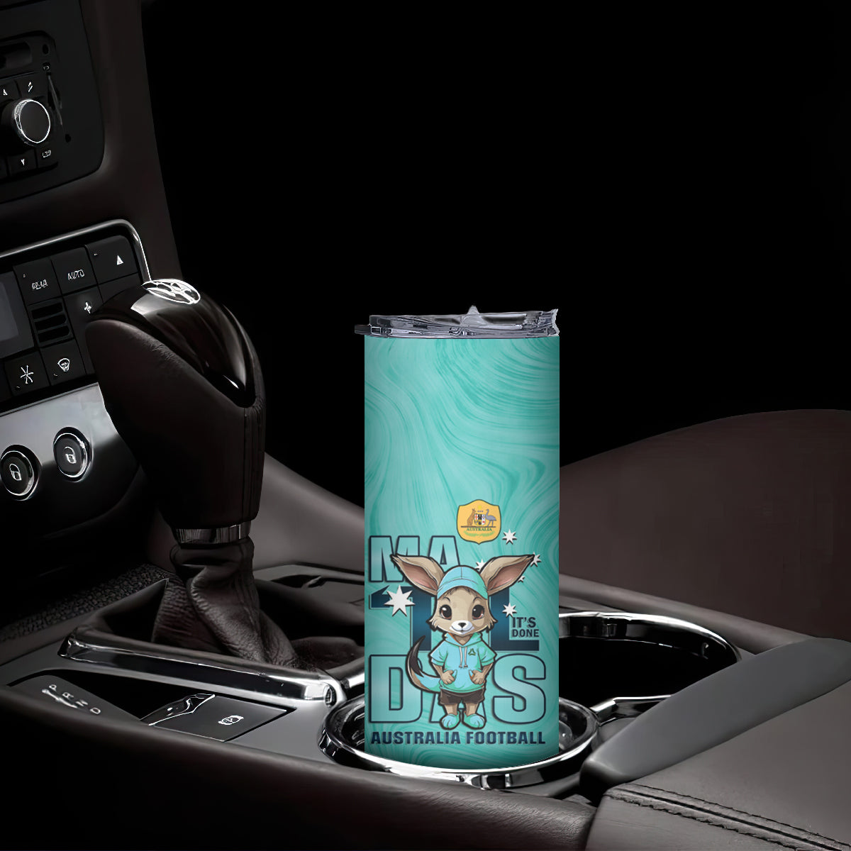 Matildas Skinny Tumbler Australian Cute Mascot Unique Turquosie Version