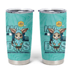 Matildas Tumbler Cup Australian Cute Mascot Unique Turquosie Version