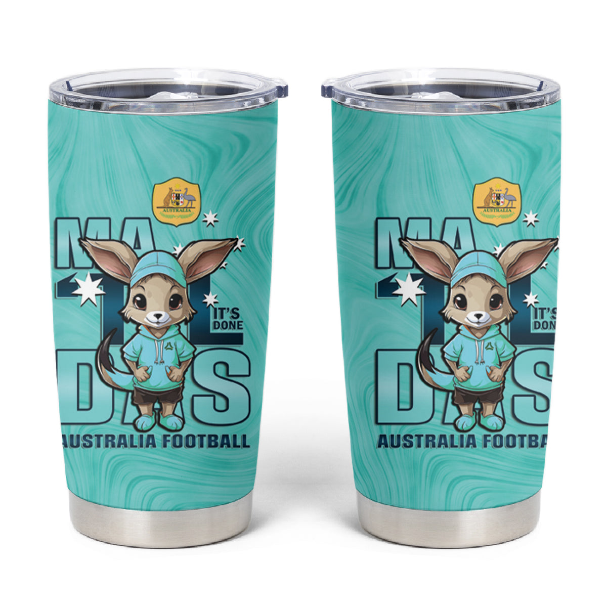 Matildas Tumbler Cup Australian Cute Mascot Unique Turquosie Version
