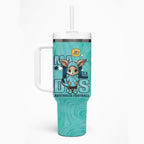 Matildas Tumbler With Handle Australian Cute Mascot Unique Turquosie Version