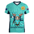 custom-matildas-women-v-neck-t-shirt-australian-cute-mascot-unique-turquosie-version