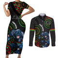 custom-nrl-panthers-couples-matching-short-sleeve-bodycon-dress-and-long-sleeve-button-shirt-indigenous-penrith-dynamic-black-version