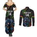 custom-nrl-panthers-couples-matching-summer-maxi-dress-and-long-sleeve-button-shirt-indigenous-penrith-dynamic-black-version