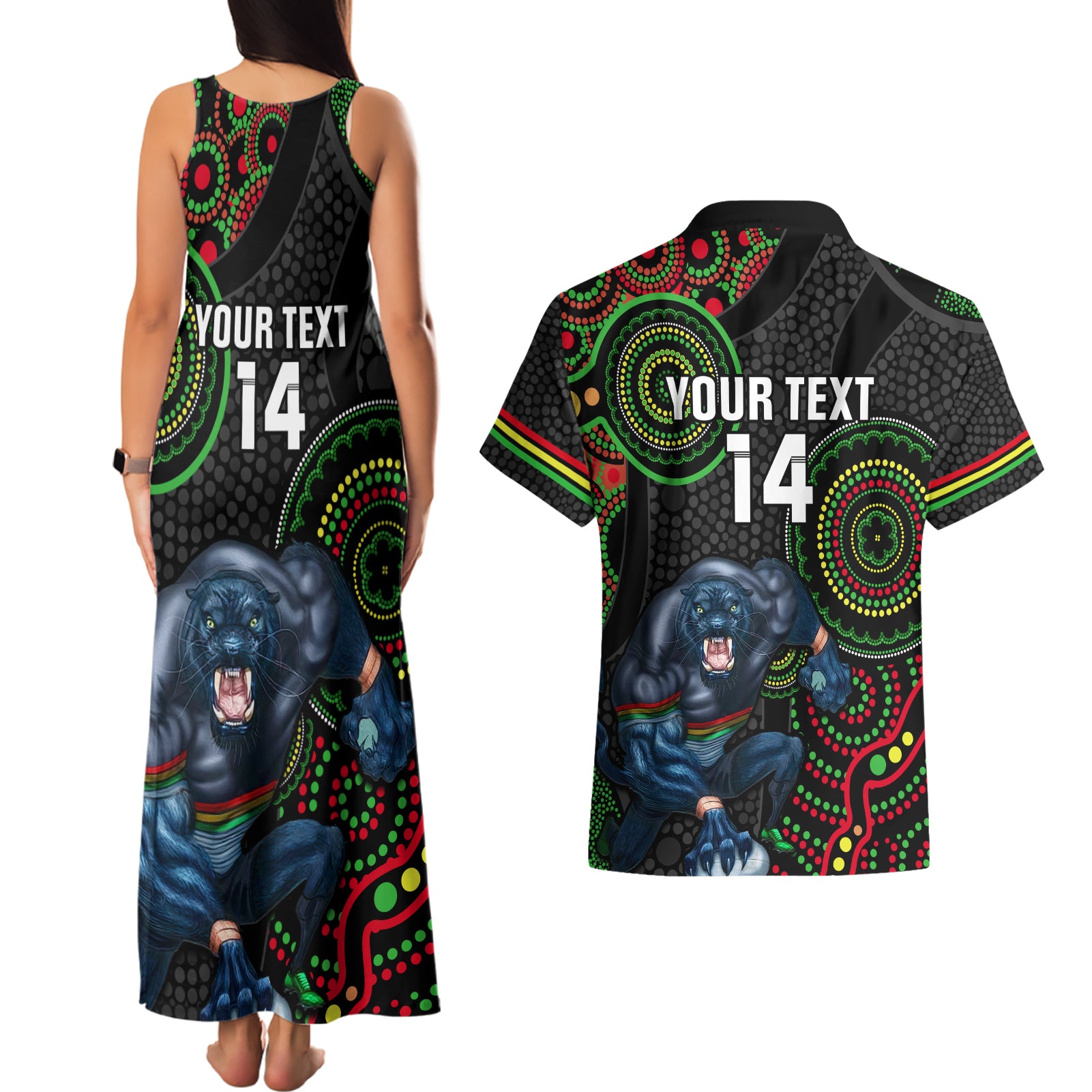 custom-nrl-panthers-couples-matching-tank-maxi-dress-and-hawaiian-shirt-indigenous-penrith-dynamic-black-version