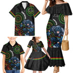 custom-nrl-panthers-family-matching-mermaid-dress-and-hawaiian-shirt-indigenous-penrith-dynamic-black-version