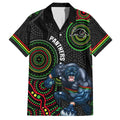 custom-nrl-panthers-family-matching-off-shoulder-short-dress-and-hawaiian-shirt-indigenous-penrith-dynamic-black-version