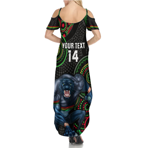 custom-nrl-panthers-family-matching-summer-maxi-dress-and-hawaiian-shirt-indigenous-penrith-dynamic-black-version