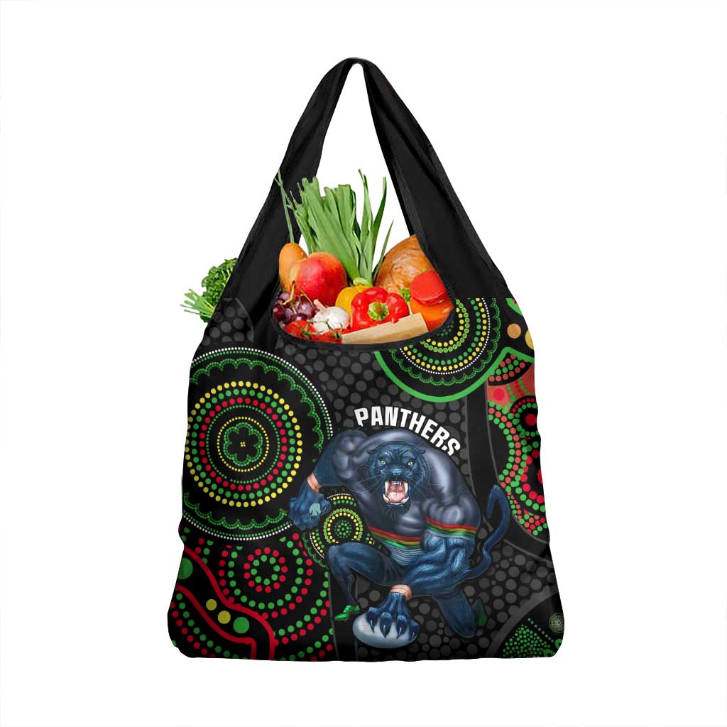 NRL Panthers Grocery Bag Indigenous Penrith Dynamic Black Version