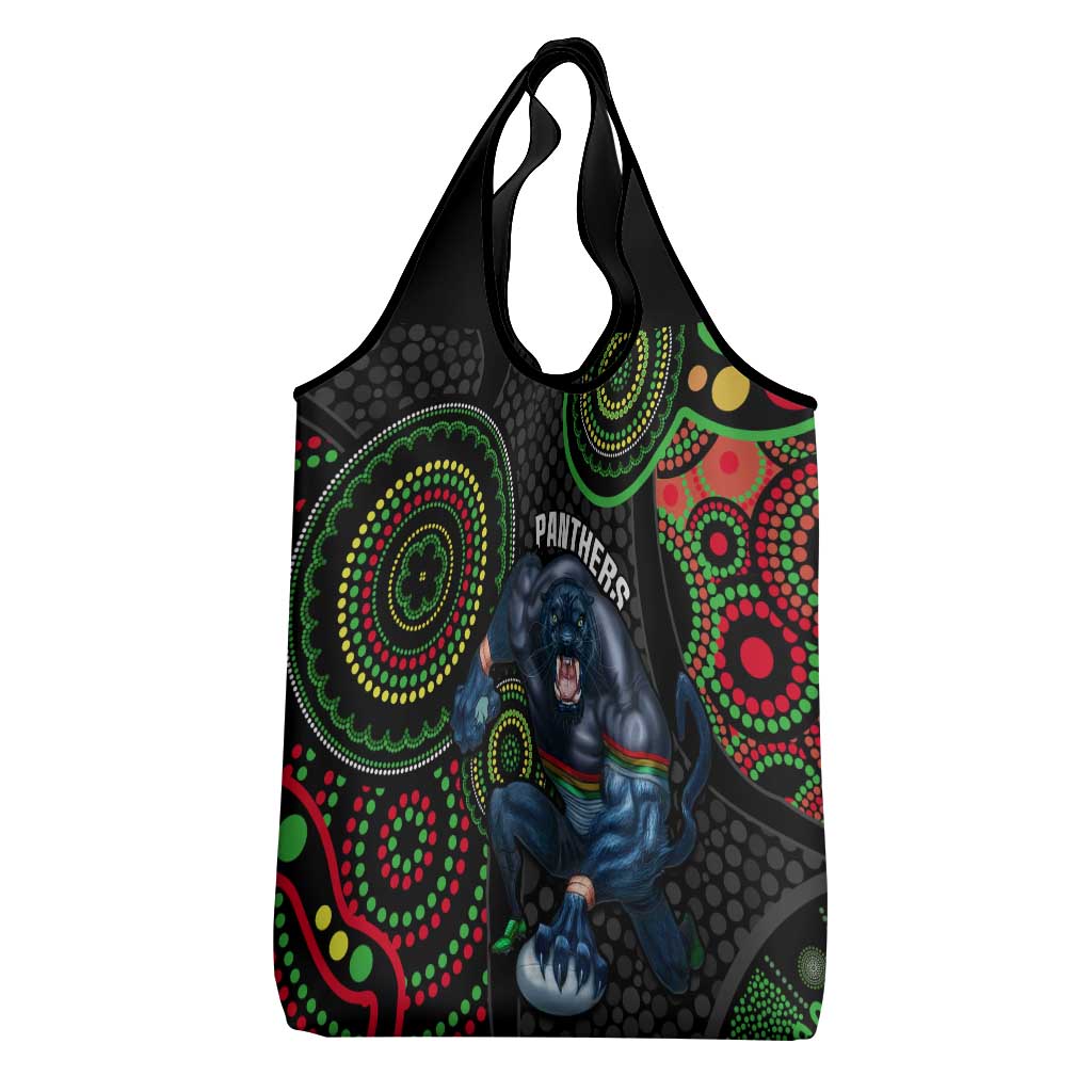 NRL Panthers Grocery Bag Indigenous Penrith Dynamic Black Version
