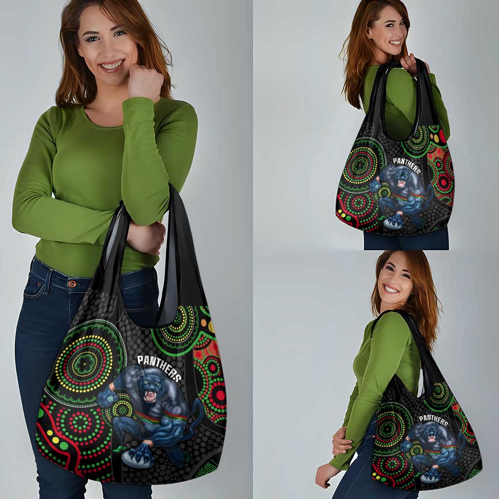 NRL Panthers Grocery Bag Indigenous Penrith Dynamic Black Version