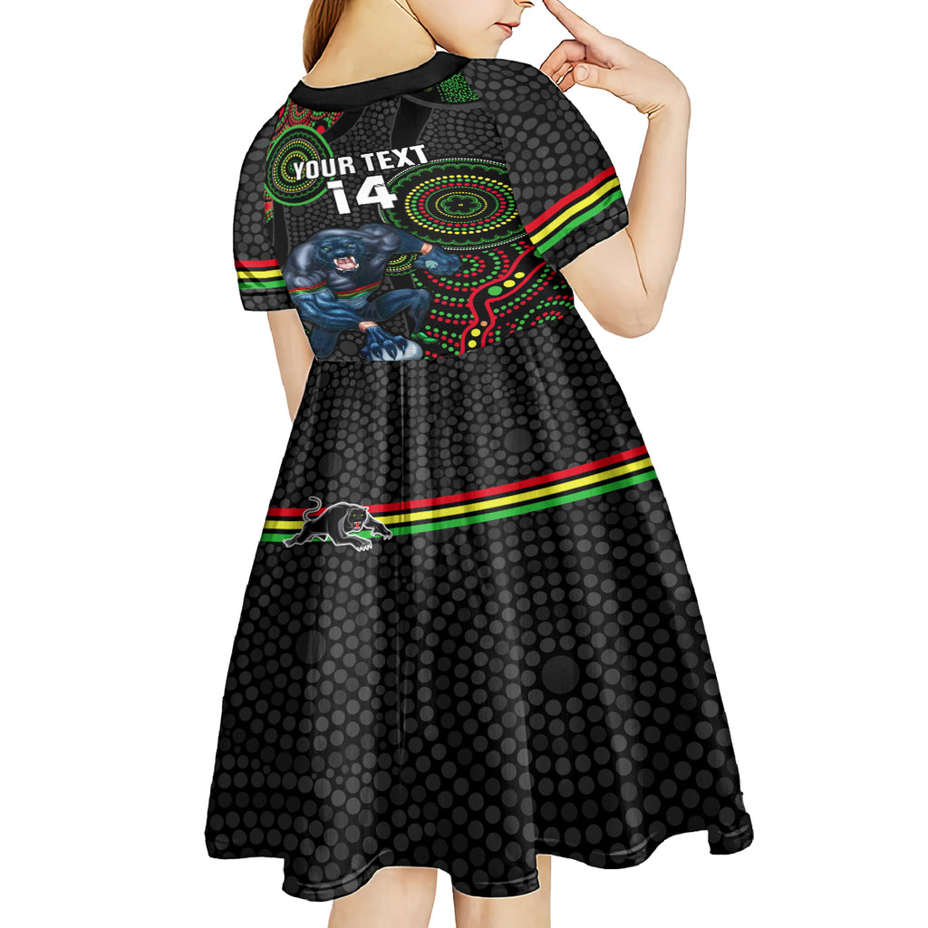 custom-nrl-panthers-kid-short-sleeve-dress-indigenous-penrith-dynamic-black-version