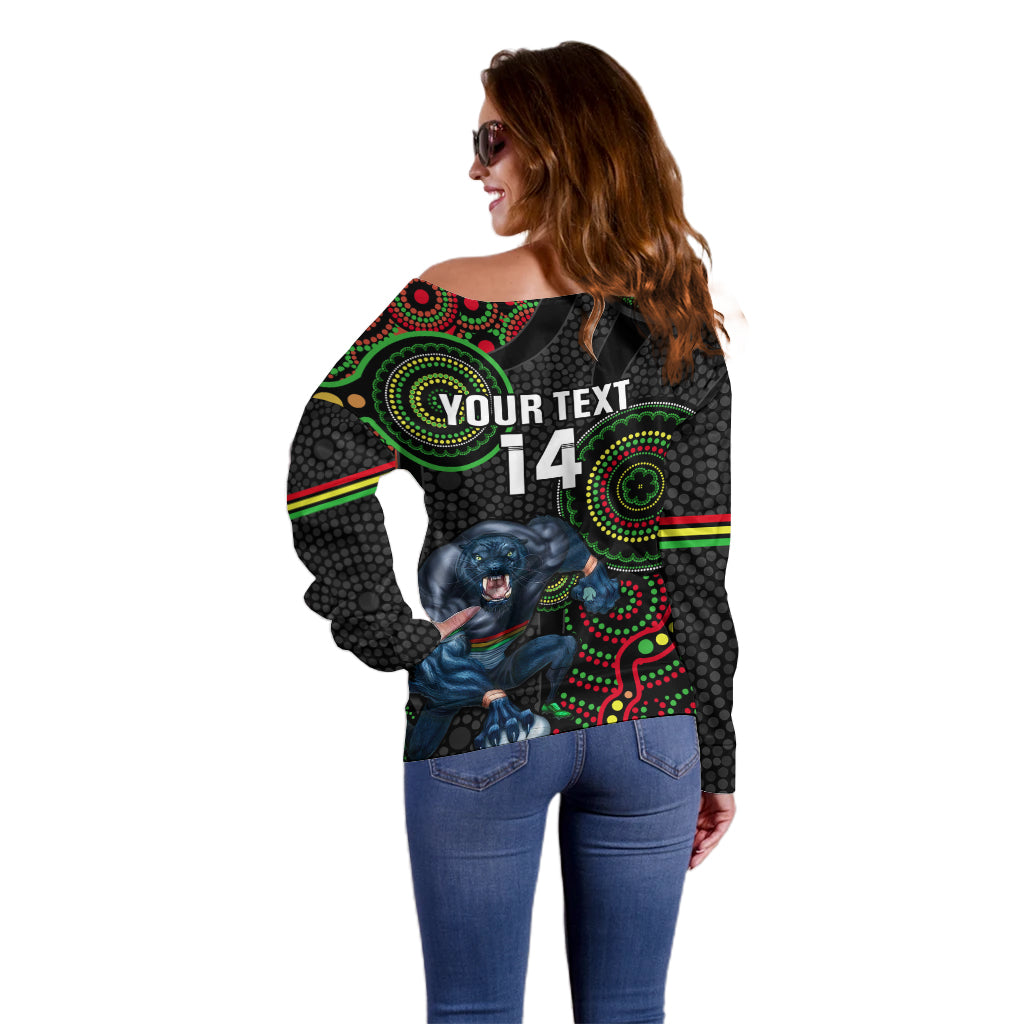 custom-nrl-panthers-off-shoulder-sweater-indigenous-penrith-dynamic-black-version