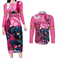 custom-nrl-panthers-couples-matching-long-sleeve-bodycon-dress-and-long-sleeve-button-shirt-indigenous-penrith-dynamic-pink-version