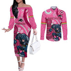 custom-nrl-panthers-couples-matching-off-the-shoulder-long-sleeve-dress-and-long-sleeve-button-shirt-indigenous-penrith-dynamic-pink-version