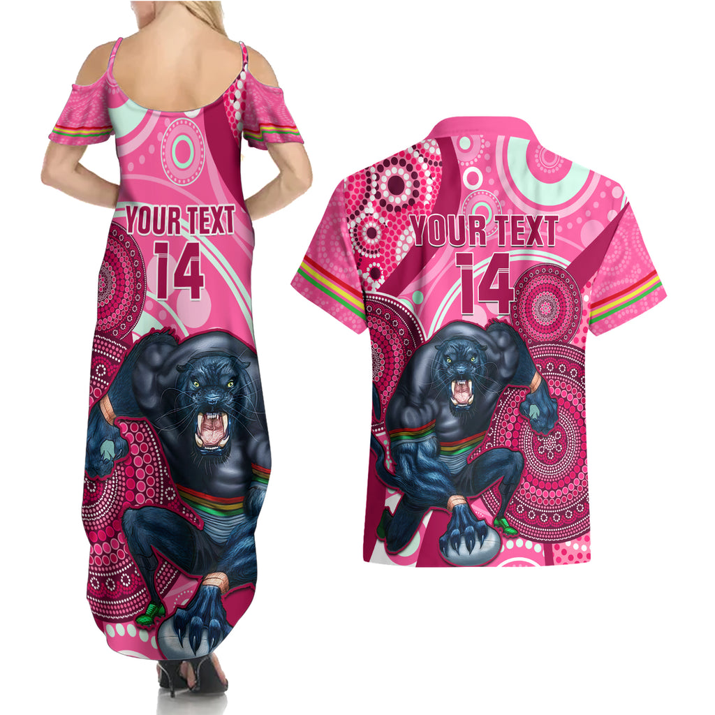 custom-nrl-panthers-couples-matching-summer-maxi-dress-and-hawaiian-shirt-indigenous-penrith-dynamic-pink-version