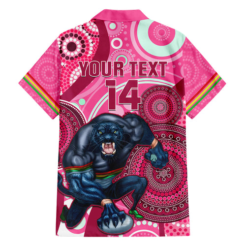 custom-nrl-panthers-family-matching-off-shoulder-maxi-dress-and-hawaiian-shirt-indigenous-penrith-dynamic-pink-version