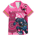 custom-nrl-panthers-family-matching-summer-maxi-dress-and-hawaiian-shirt-indigenous-penrith-dynamic-pink-version