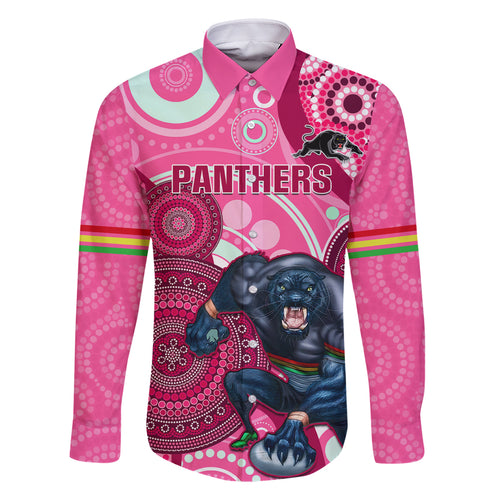 custom-nrl-panthers-family-matching-summer-maxi-dress-and-hawaiian-shirt-indigenous-penrith-dynamic-pink-version