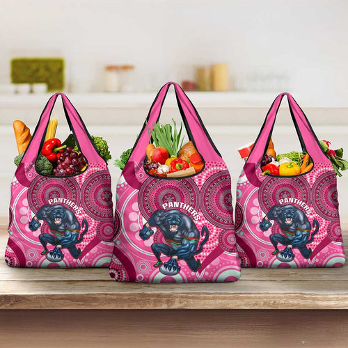 NRL Panthers Grocery Bag Indigenous Penrith Dynamic Pink Version