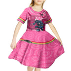 custom-nrl-panthers-kid-short-sleeve-dress-indigenous-penrith-dynamic-pink-version
