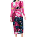 custom-nrl-panthers-long-sleeve-bodycon-dress-indigenous-penrith-dynamic-pink-version