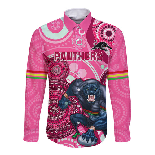 custom-nrl-panthers-long-sleeve-button-shirt-indigenous-penrith-dynamic-pink-version