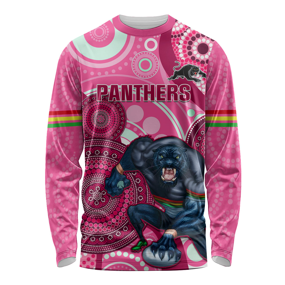 custom-nrl-panthers-long-sleeve-shirt-indigenous-penrith-dynamic-pink-version