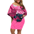 custom-nrl-panthers-off-shoulder-short-dress-indigenous-penrith-dynamic-pink-version