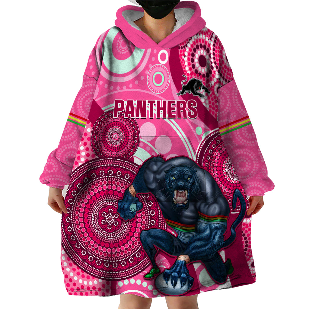 custom-nrl-panthers-wearable-blanket-hoodie-indigenous-penrith-dynamic-pink-version