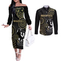 custom-afl-collingwood-couples-matching-off-the-shoulder-long-sleeve-dress-and-long-sleeve-button-shirt-indigenous-magpies-dynamic-version