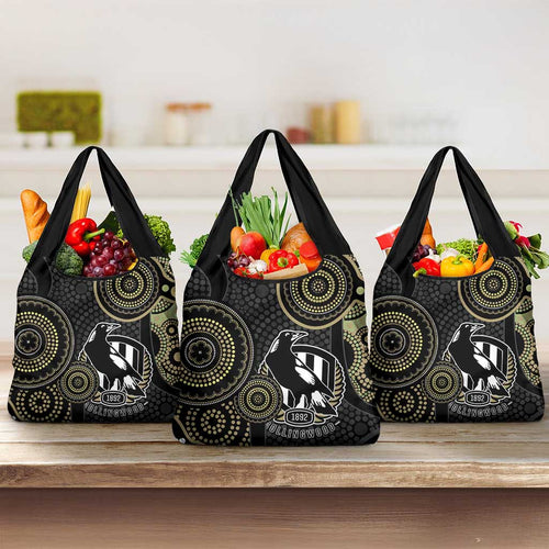 AFL Collingwood Grocery Bag Indigenous Magpies Dynamic Version