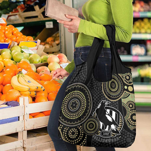 AFL Collingwood Grocery Bag Indigenous Magpies Dynamic Version