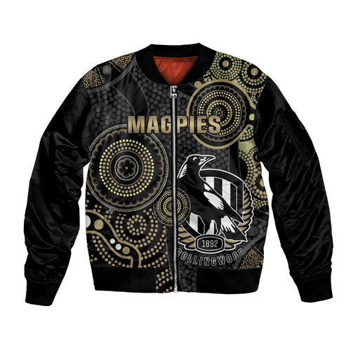 custom-afl-collingwood-sleeve-zip-bomber-jacket-indigenous-magpies-dynamic-version