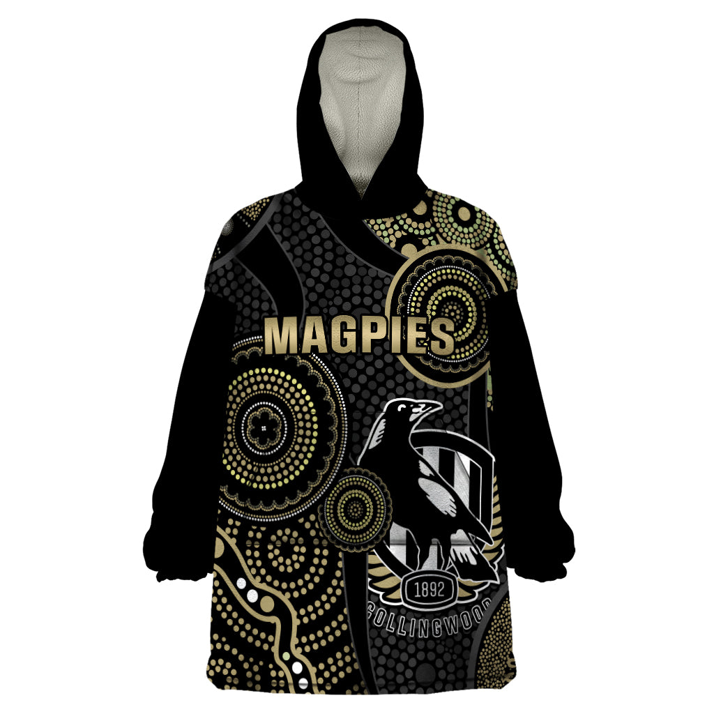custom-afl-collingwood-wearable-blanket-hoodie-indigenous-magpies-dynamic-version