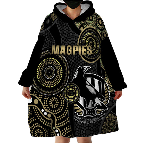 custom-afl-collingwood-wearable-blanket-hoodie-indigenous-magpies-dynamic-version