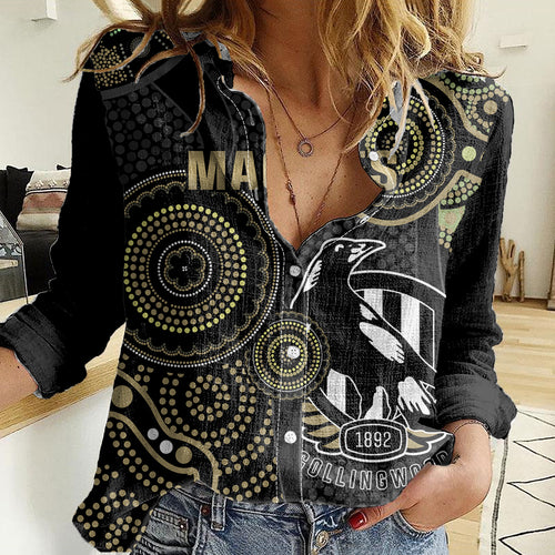 custom-afl-collingwood-women-casual-shirt-indigenous-magpies-dynamic-version