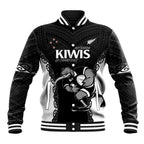 Aotearoa Rugby Custom Baseball Jacket Maori Kiwi - Mascot Style