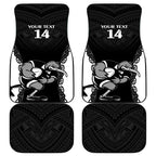 Aotearoa Rugby Custom Car Mats Maori Kiwi - Mascot Style