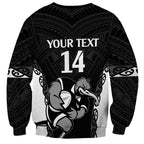 Aotearoa Rugby Custom Sweatshirt Maori Kiwi - Mascot Style