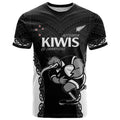 Aotearoa Rugby Custom T Shirt Maori Kiwi - Mascot Style