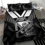 Aotearoa Silver Fern Rugby Custom Bedding Set 2024 Go Kiwi