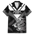 Aotearoa Silver Fern Rugby Custom Family Matching Mermaid Dress and Hawaiian Shirt 2024 Go Kiwi