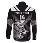 Aotearoa Silver Fern Rugby Custom Family Matching Short Sleeve Bodycon Dress and Hawaiian Shirt 2024 Go Kiwi