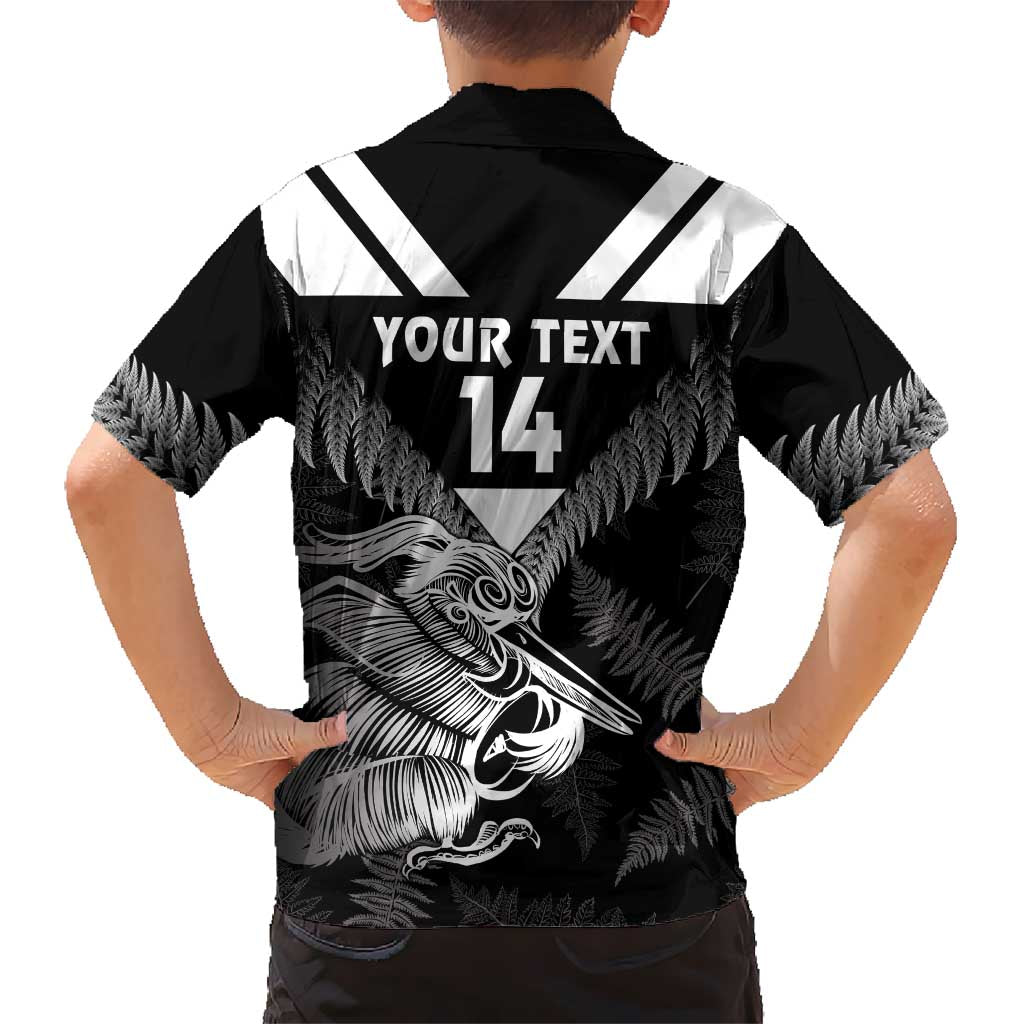 Aotearoa Silver Fern Rugby Custom Kid Hawaiian Shirt 2024 Go Kiwi