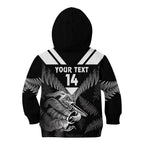 Aotearoa Silver Fern Rugby Custom Kid Hoodie 2024 Go Kiwi
