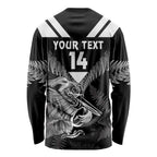 Aotearoa Silver Fern Rugby Custom Long Sleeve Shirt 2024 Go Kiwi